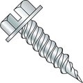 Kanebridge Sheet Metal Screw, #10-12 x 1-1/2 in, Zinc Plated Steel Hex Head Slotted Drive 102431PSW